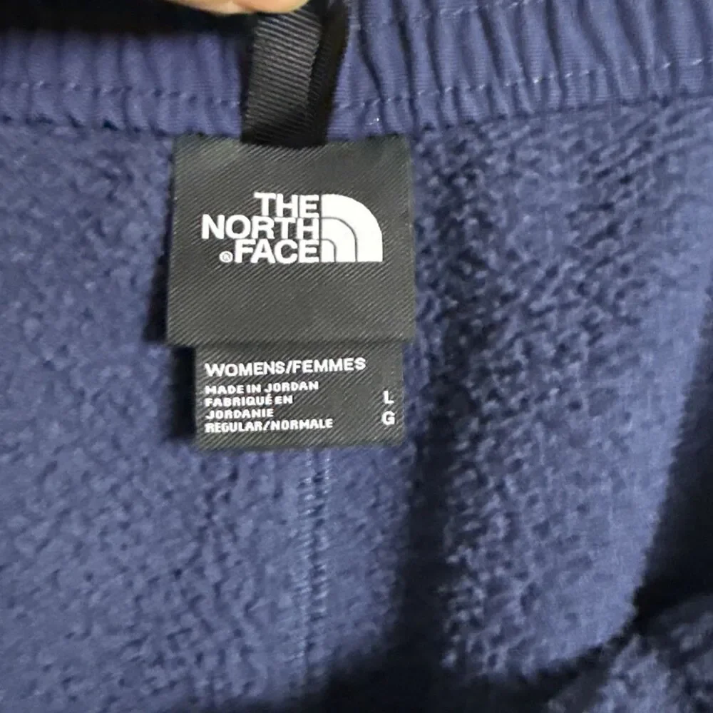 North Face Denali Fleece Pants Women's Large Navy Blue Ripstop Patches Outdoors - Picture 8 of 10